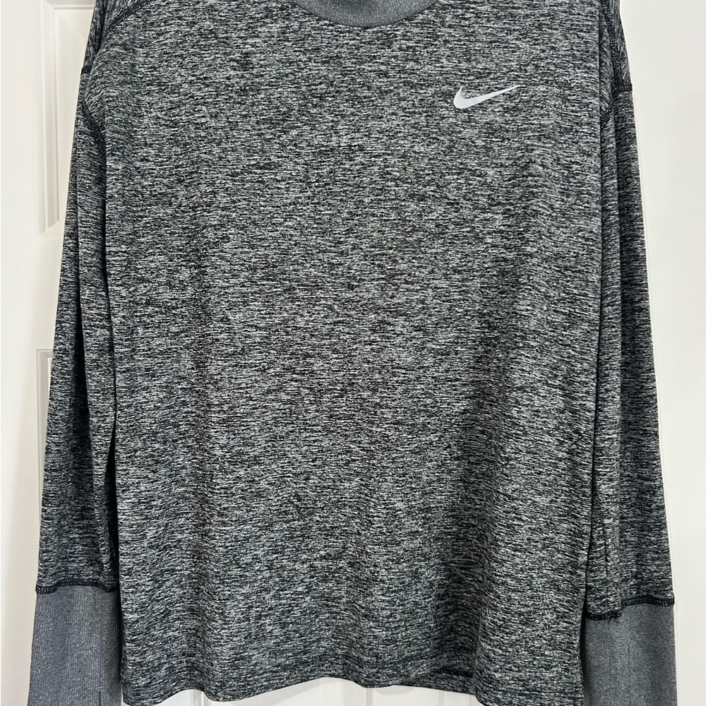 Nike Dri-Fit Gray Long Sleeve Athletic Tee